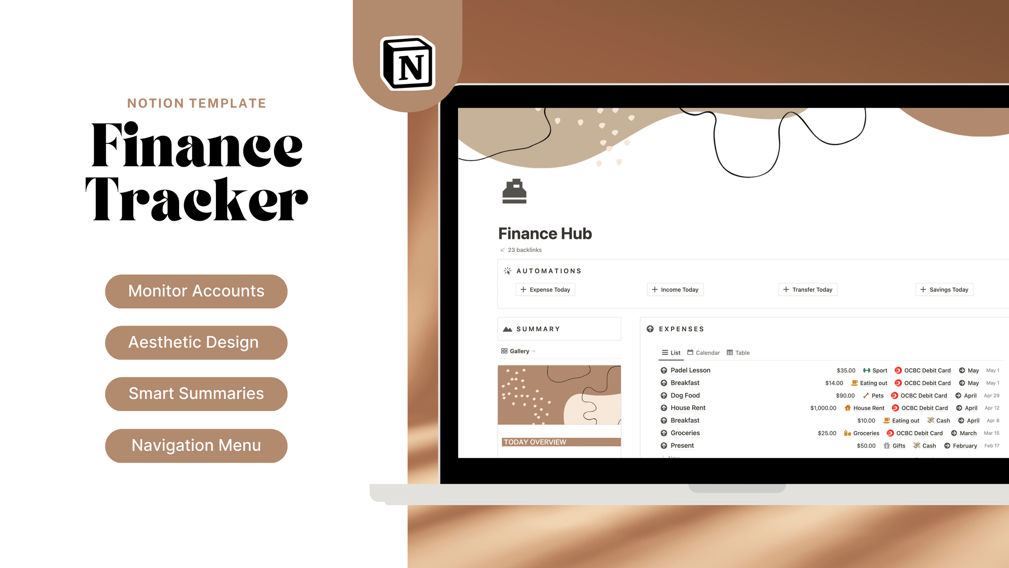 Finance Notion Templates - Notionland